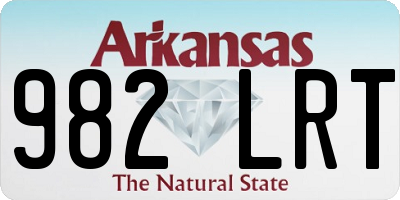AR license plate 982LRT