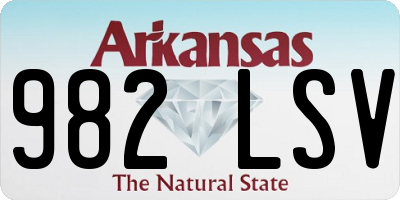 AR license plate 982LSV