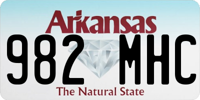 AR license plate 982MHC