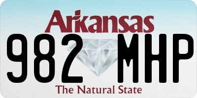 AR license plate 982MHP