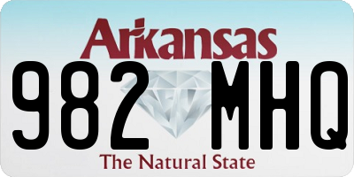 AR license plate 982MHQ