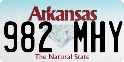 AR license plate 982MHY