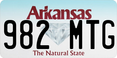 AR license plate 982MTG