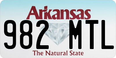 AR license plate 982MTL