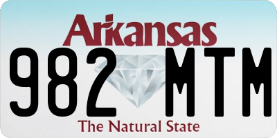 AR license plate 982MTM