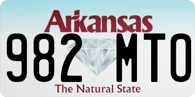 AR license plate 982MTO
