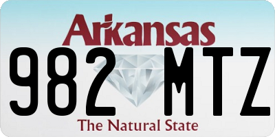 AR license plate 982MTZ