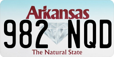 AR license plate 982NQD