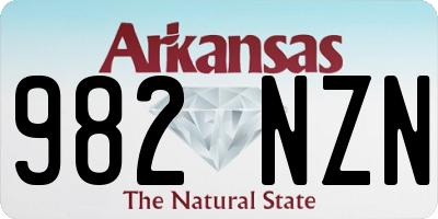 AR license plate 982NZN