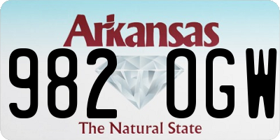 AR license plate 982OGW