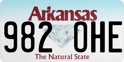 AR license plate 982OHE