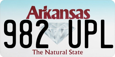 AR license plate 982UPL