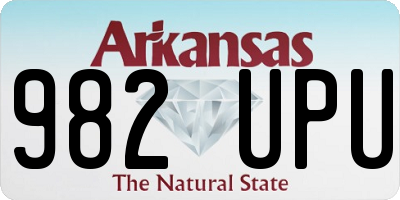 AR license plate 982UPU
