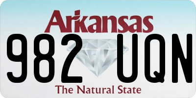 AR license plate 982UQN