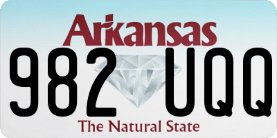 AR license plate 982UQQ