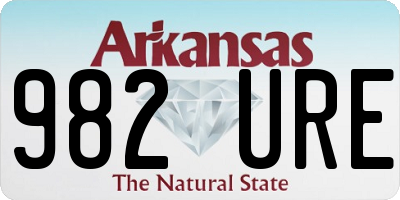 AR license plate 982URE