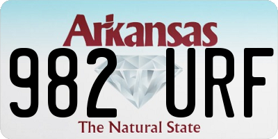 AR license plate 982URF