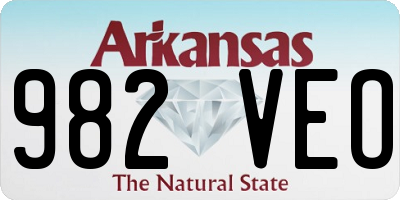 AR license plate 982VEO