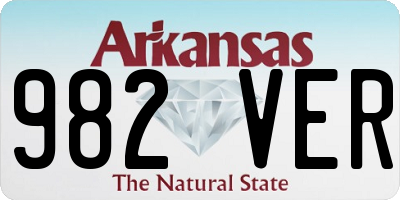 AR license plate 982VER