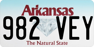 AR license plate 982VEY