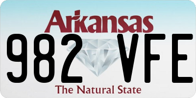 AR license plate 982VFE