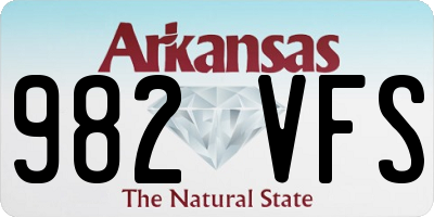 AR license plate 982VFS