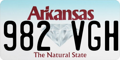 AR license plate 982VGH
