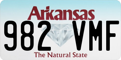 AR license plate 982VMF