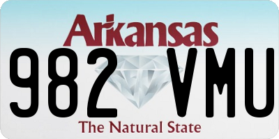 AR license plate 982VMU