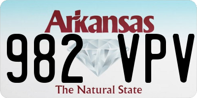 AR license plate 982VPV