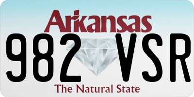 AR license plate 982VSR