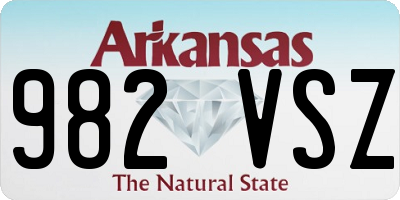 AR license plate 982VSZ