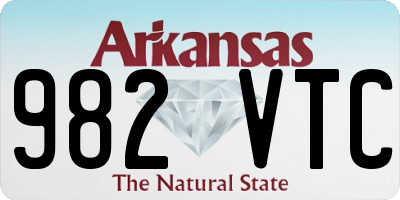 AR license plate 982VTC