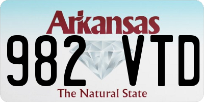 AR license plate 982VTD