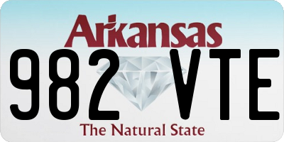 AR license plate 982VTE