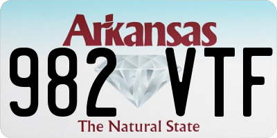 AR license plate 982VTF