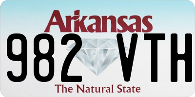 AR license plate 982VTH