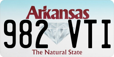 AR license plate 982VTI