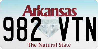 AR license plate 982VTN