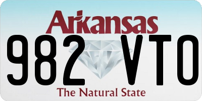 AR license plate 982VTO