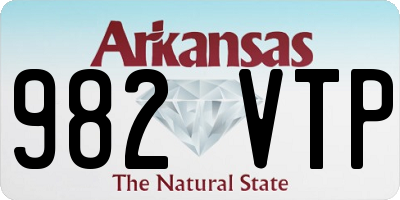 AR license plate 982VTP