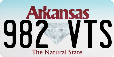 AR license plate 982VTS