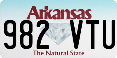 AR license plate 982VTU