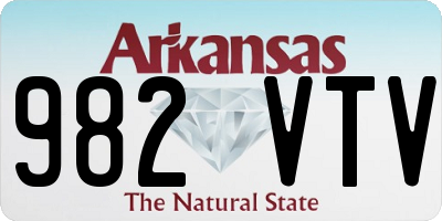 AR license plate 982VTV