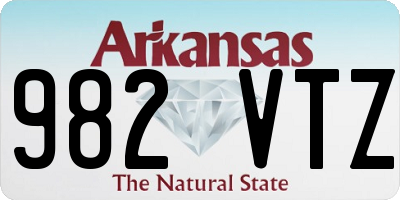 AR license plate 982VTZ