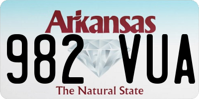 AR license plate 982VUA