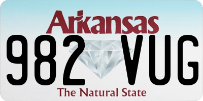 AR license plate 982VUG