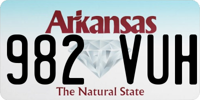 AR license plate 982VUH