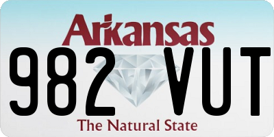 AR license plate 982VUT