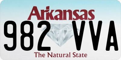 AR license plate 982VVA